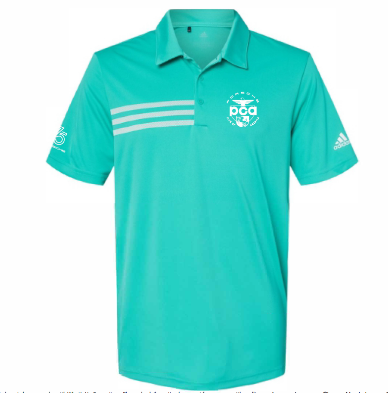 adidas striped golf shirts