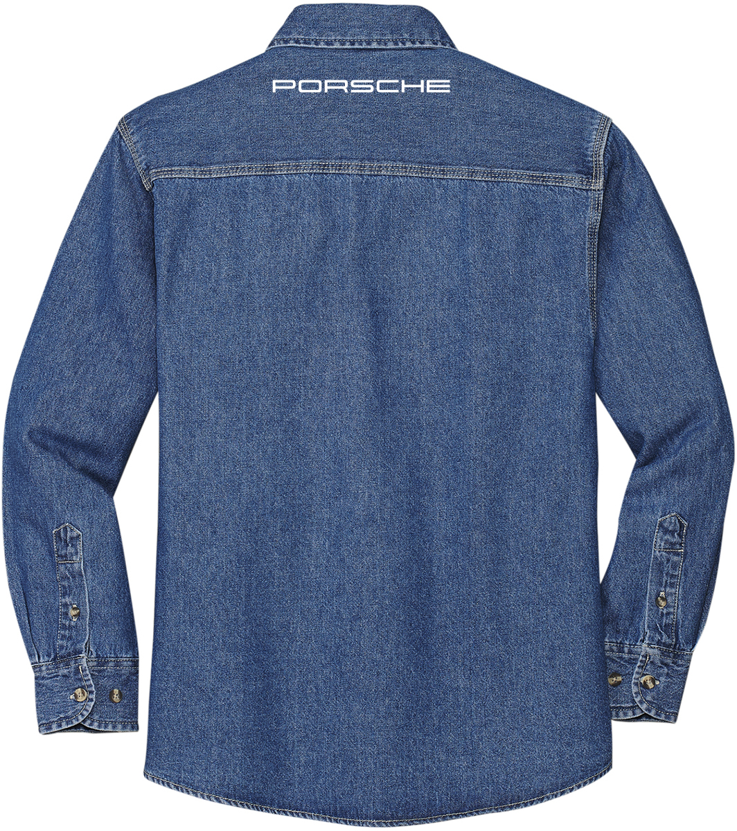 port authority denim shirt