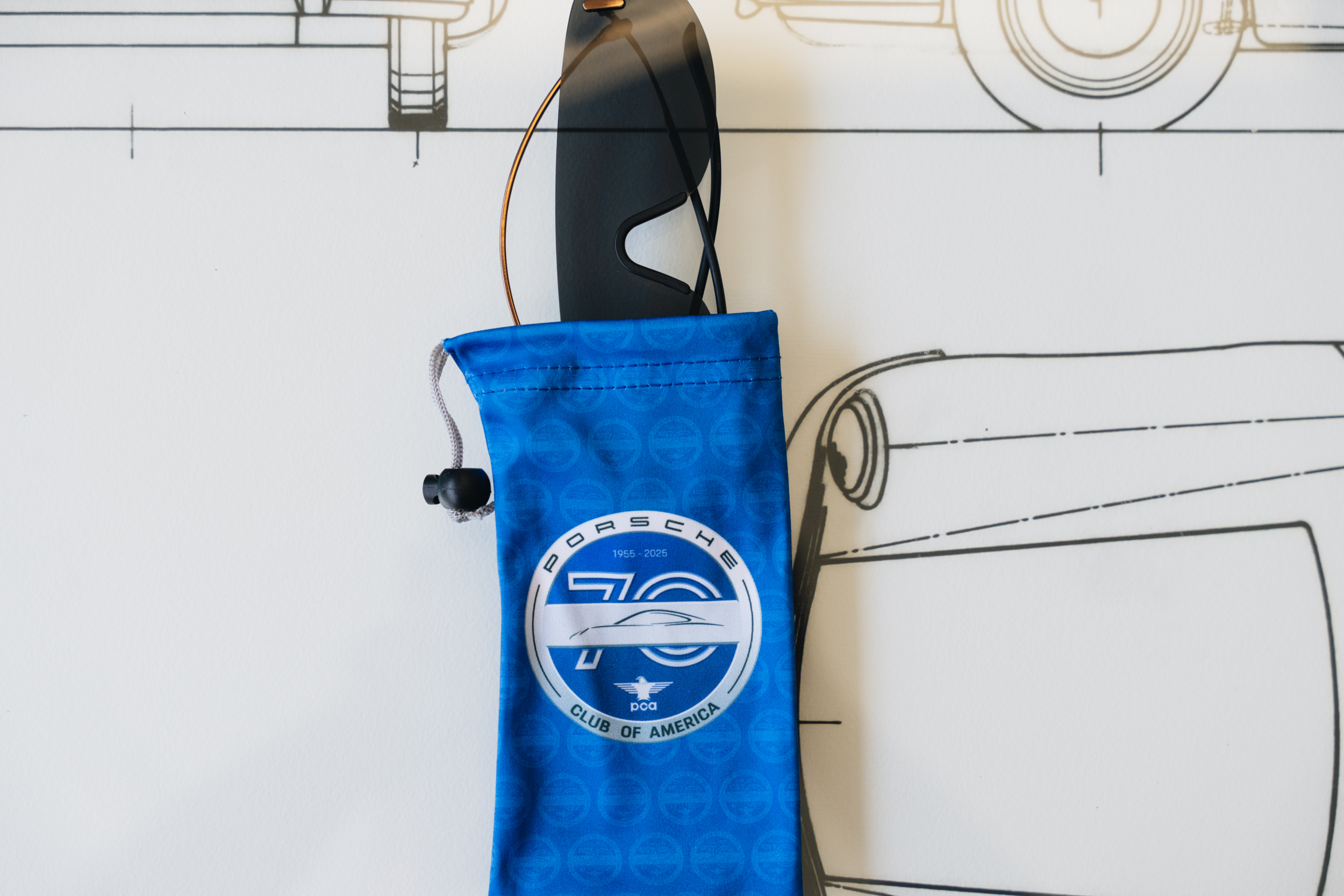 PCA 70th Anniv. microfiber sunglass pouch | PCA National Webstore