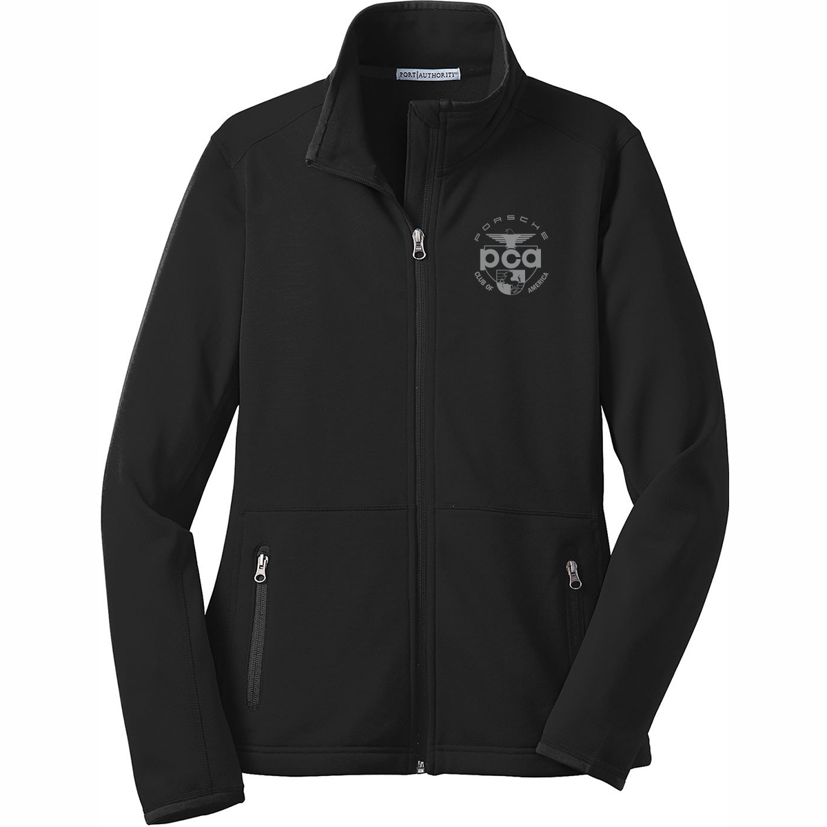 Port authority ladies pique fleece jacket top