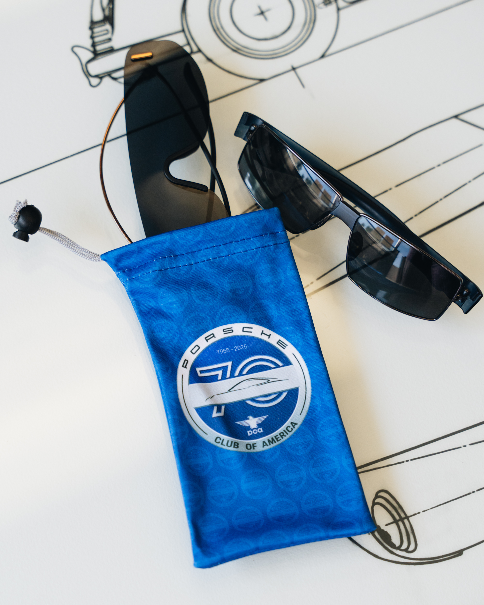 PCA 70th Anniv. microfiber sunglass pouch | PCA National Webstore