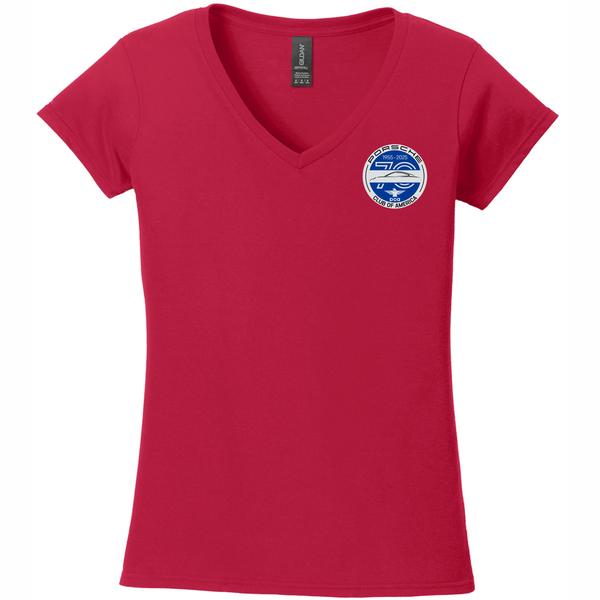 PCA 70th Anniversary - Gildan Softstyle Women's Fit V-Neck T