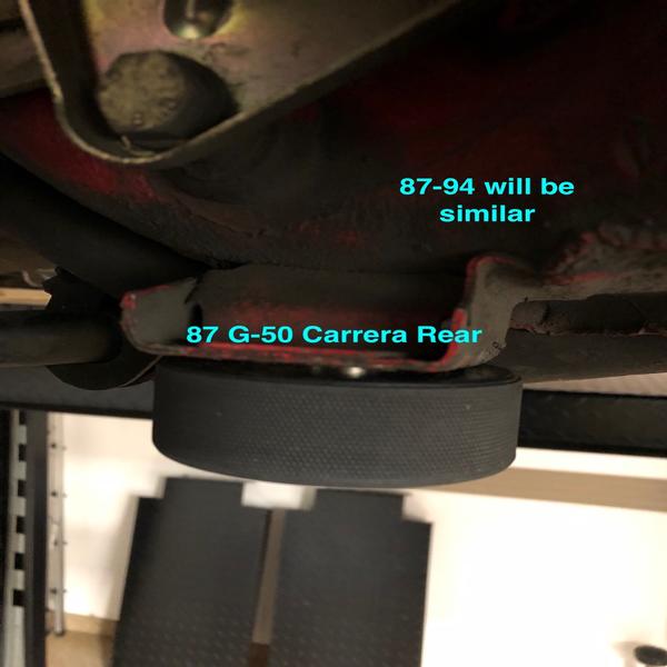 X 4 Polyethylene Lift Pucks Jack Pads For Porsche 911 Carrera 87- Boxster Cayman