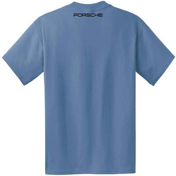 90s PORSCHEポルシェ Tシャツ 企業物 USA製 XL ブルーグレー PCA 70th Anniversary - Hanes Men's Beefy-T - 100% Cotton T-Shirt