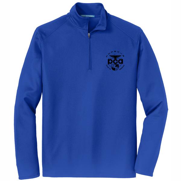 Men s Port Authority Pinpoint Mesh 1 2 Zip PCA National Webstore